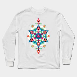 Bohemian Kilim Diamond Long Sleeve T-Shirt